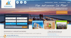 Desktop Screenshot of heiligenhafen-vermietung.de